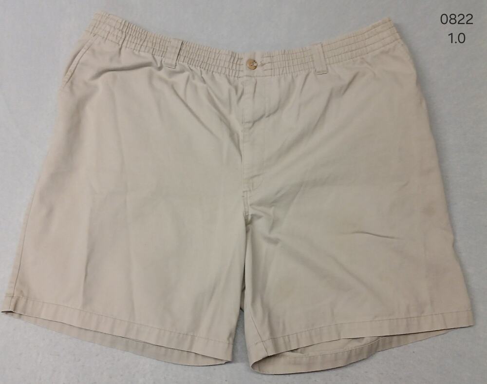 Canyon Ridge (2XL) Men's Beige Khaki Stretch Chino Shorts
